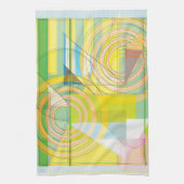 Handdoek met geometrische lijnvormen (Verticaal)