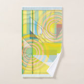 Handdoek met geometrische lijnvormen (Handdoek)