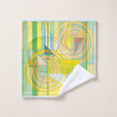 Handdoek met geometrische lijnvormen (Wasdoekje)