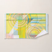Handdoek met geometrische lijnvormen (Handdoek)