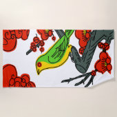  handdoek met hanafuda-kaart (Voorkant)