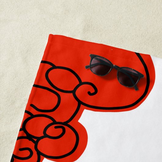  handdoek met hanafuda-kaart (In situ)