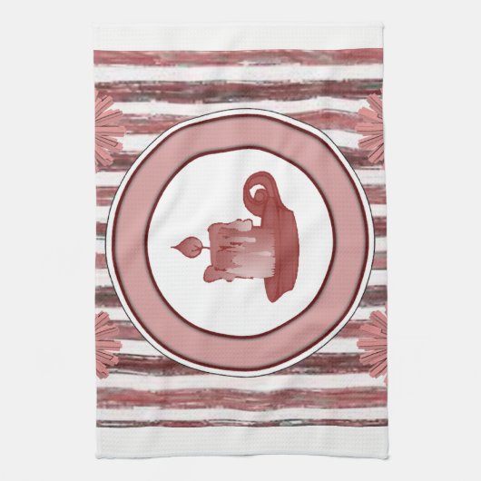 handdoek met handdoek gestript (Verticaal)