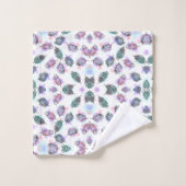 Handdoek met ingewikkeld bloem- en geometrisch pat (Wasdoekje)
