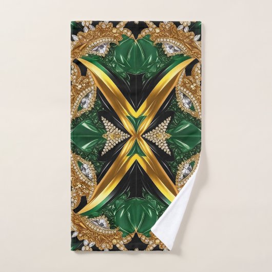 Handdoek met Jamaicaanse kleuren (Handdoek)