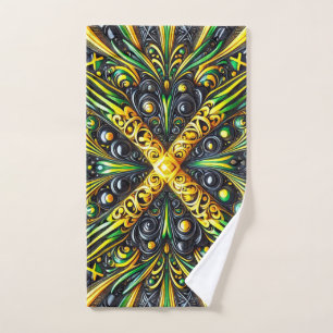 Handdoek met Jamaicaanse kleuren