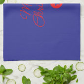 handdoek met Kerstschrift (Gevouwen)