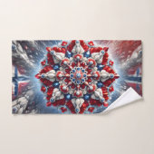 Handdoek met Noorse kleuren (Handdoek)