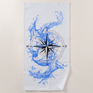 handdoek met Roos Compass