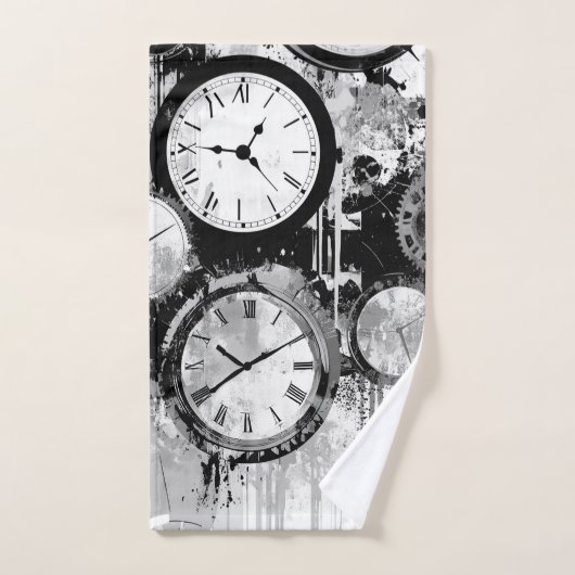 handdoek met uurwerk (Handdoek)