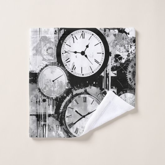 handdoek met uurwerk (Wasdoekje)