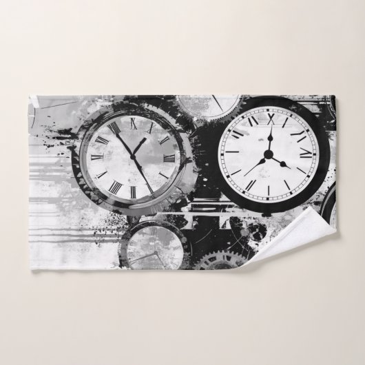 handdoek met uurwerk (Handdoek)