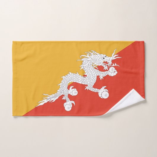 Handdoek met vlag van Bhutan (Handdoek)