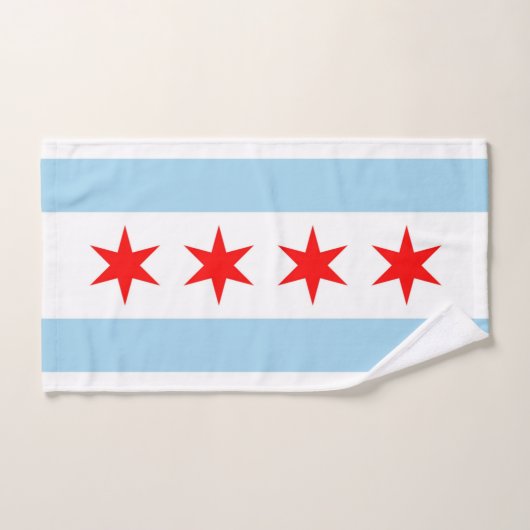 Handdoek met vlag van Chicago City, Verenigde Stat (Handdoek)