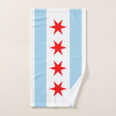 Handdoek met vlag van Chicago City, Verenigde Stat (Handdoek)