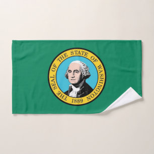 Handdoek met vlag van de staat Washington, Verenig