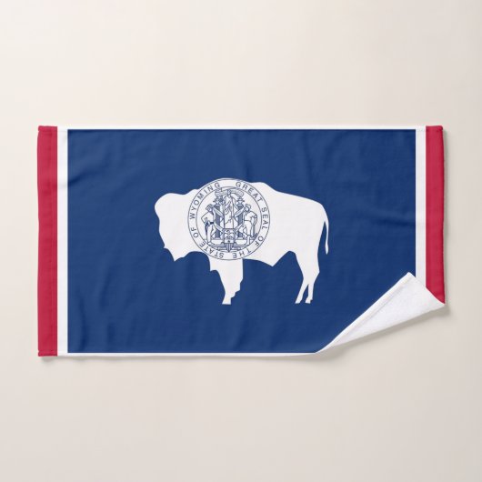Handdoek met vlag van de staat Wyoming, Verenigde  (Handdoek)