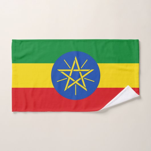 Handdoek met vlag van Ethiopië (Handdoek)