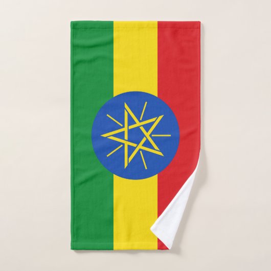 Handdoek met vlag van Ethiopië (Handdoek)