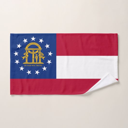 Handdoek met vlag van Georgia State, Verenigde Sta (Handdoek)