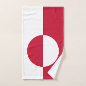 Handdoek met vlag van Groenland (Handdoek)