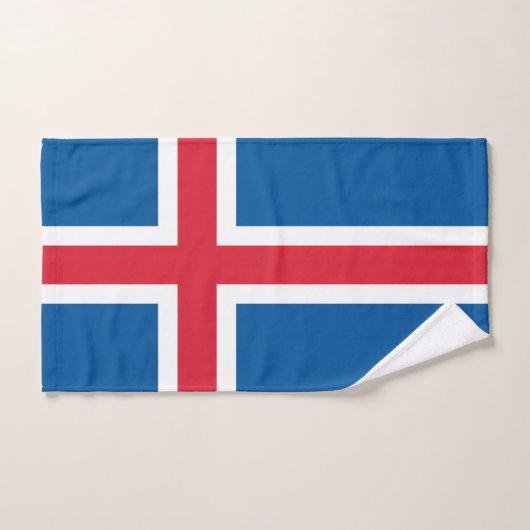Handdoek met vlag van IJsland (Handdoek)