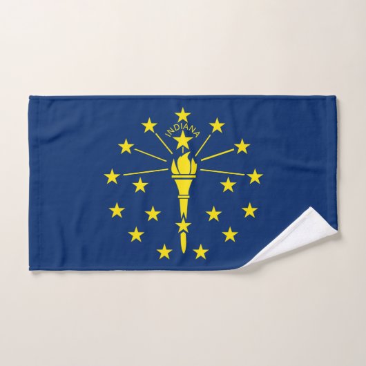 Handdoek met vlag van Indiana State, Verenigde Sta (Handdoek)