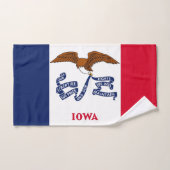 Handdoek met vlag van Iowa State, Verenigde Staten (Handdoek)