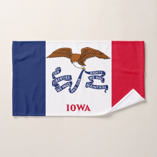 Handdoek met vlag van Iowa State, Verenigde Staten (Handdoek)