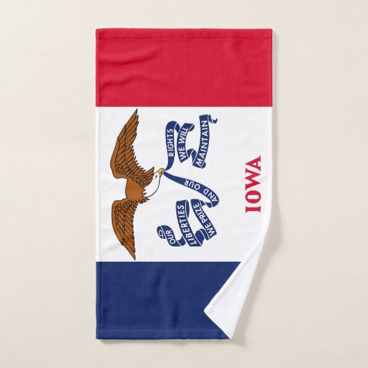 Handdoek met vlag van Iowa State, Verenigde Staten (Handdoek)
