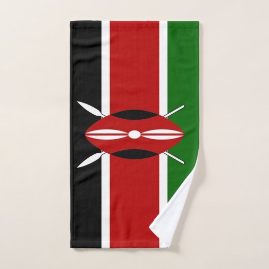 Handdoek met vlag van Kenia (Handdoek)