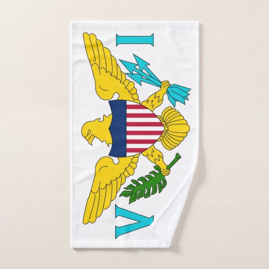 Handdoek met vlag van Maagdeneilanden, Verenigde S (Handdoek)