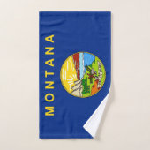 Handdoek met vlag van Montana State, Verenigde Sta (Handdoek)