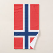 Handdoek met vlag van Noorwegen (Handdoek)