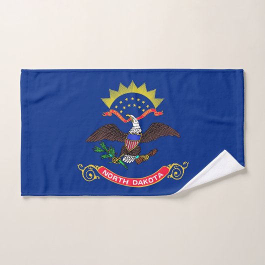 Handdoek met vlag van North Dakota State, Verenigd (Handdoek)