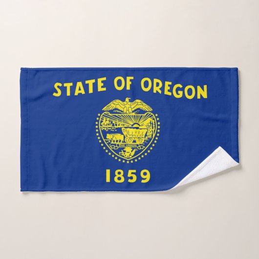 Handdoek met vlag van Oregon State, Verenigde Stat (Handdoek)