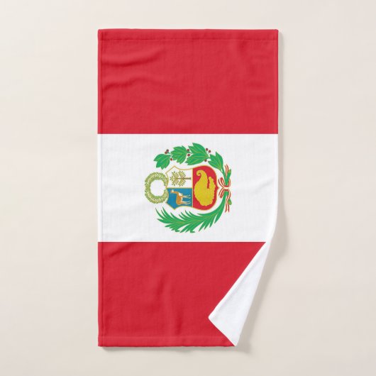 Handdoek met vlag van Peru (Handdoek)