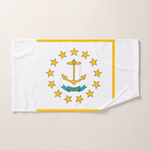 Handdoek met vlag van Rhode Island State, Verenigd (Handdoek)
