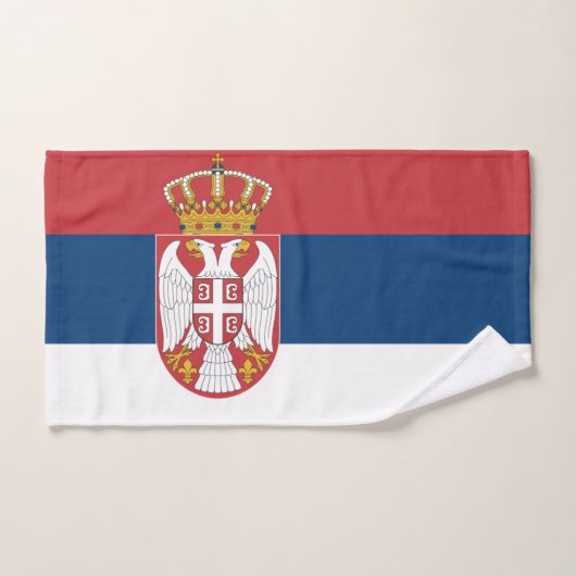 Handdoek met vlag van Servië (Handdoek)