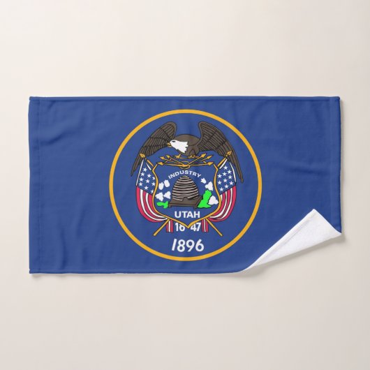 Handdoek met vlag van Utah State, Verenigde Staten (Handdoek)
