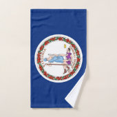 Handdoek met vlag van Virginia State, Verenigde St (Handdoek)