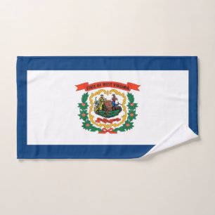 Handdoek met vlag van West Virginia State, Verenig