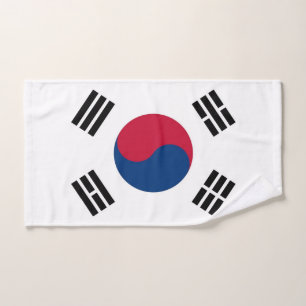 Handdoek met vlag van Zuid-Korea