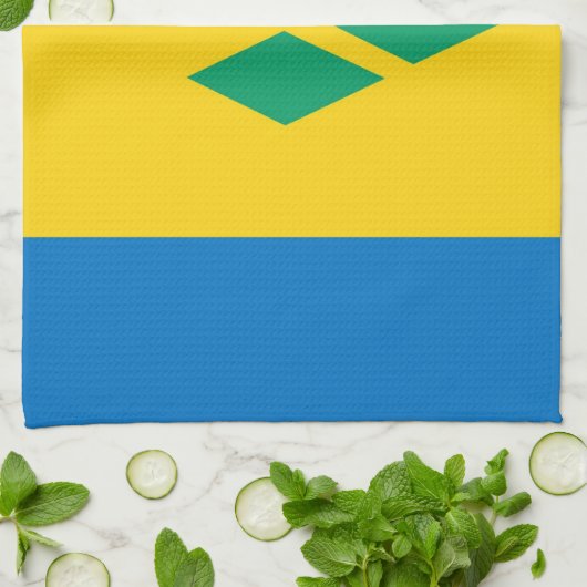 handdoek met vlag voor saint vincent en grenadines (Gevouwen)