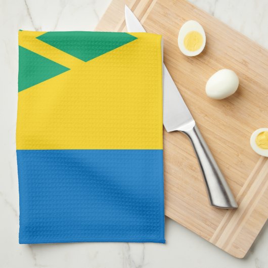 handdoek met vlag voor saint vincent en grenadines (Quarter Fold)