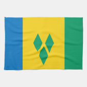 handdoek met vlag voor saint vincent en grenadines (Horizontaal)