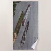 Handdoek met voorbijvarende sleepboten (Voorkant)