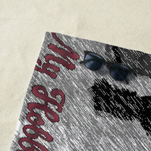 Handdoek: Mijn Hobbies kosten meer dan je auto Strandlaken (In situ)