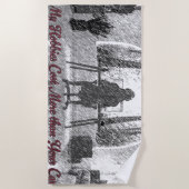 Handdoek: Mijn Hobbies kosten meer dan je auto Strandlaken (Voorkant)