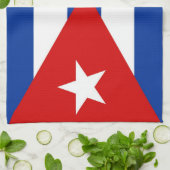 handdoek onder de vlag van cuba (Gevouwen)